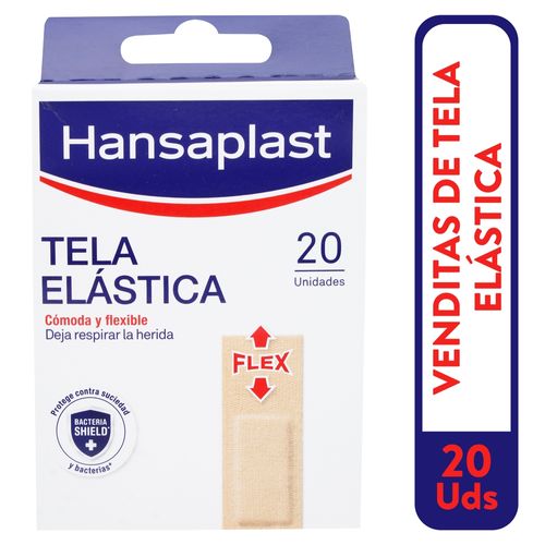 Curitas Hansaplast Elasticas Color Azul 76252- 20 Unidades
