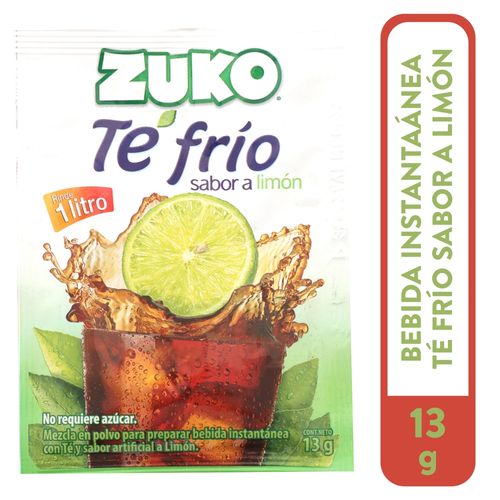 Bebida en polvo Zuko Té Frio Limón - 13 g