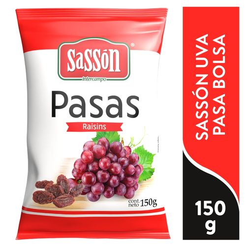 Pasas Empacadas En Bolsa Sasson - 150 g