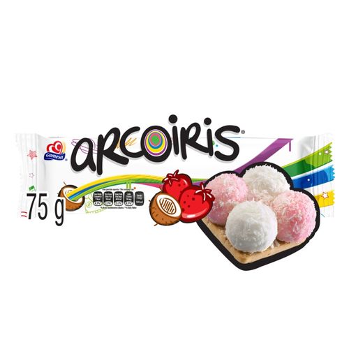 Galleta Gamesa Arcoiris Fresa, Vainilla y Coco - 75 g