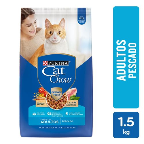 Comida para gatos Purina Cat Chow adulto pescado 1.5 kg