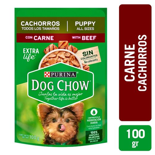 Comida húmeda para perro Purina Dog Chow Cachorros Carne 100 g
