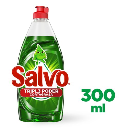 Detergente Salvo Líquido Lavatrastes Limón - 300 ml
