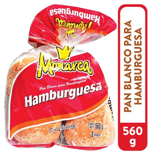 Pan Monarca Para Hamburguesa 8 Uds - 560 g