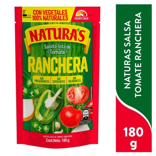 Salsa Naturas de tomate ranchera - 180 g