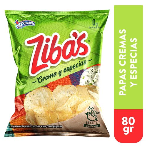 Papitas Yummies Crema Y Especias - 80 g