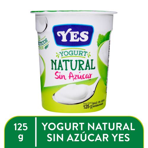Yogurt Yes Natural Sin Azúcar - 125 g