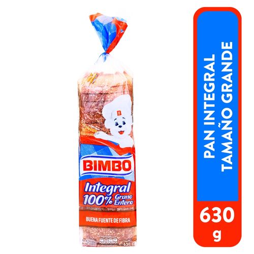 Pan Bimbo Para Sándwich Integral Fibra  - 630 g