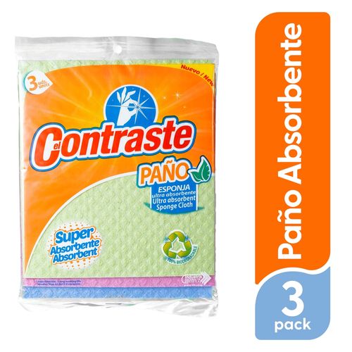 Paño El Contraste Absorbente 3 uds