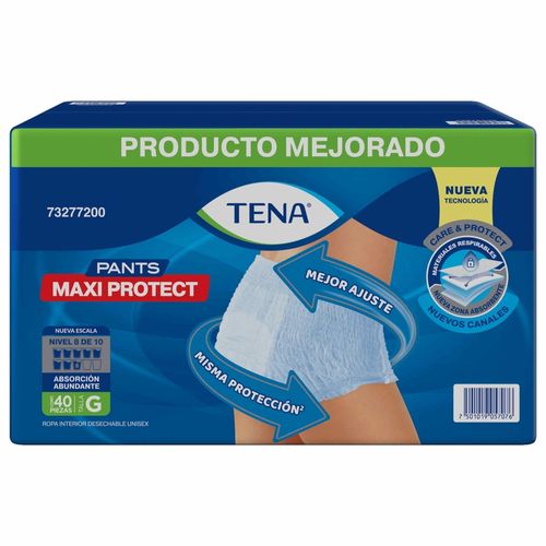 Pañal para adulto Tena pants maxi protect talla G - 40 Uds
