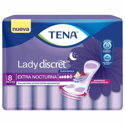 Toalla Lady discret nocturna - 8 Uds