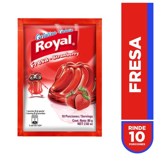 Gelatina Royal Sabor Fresa - 80g