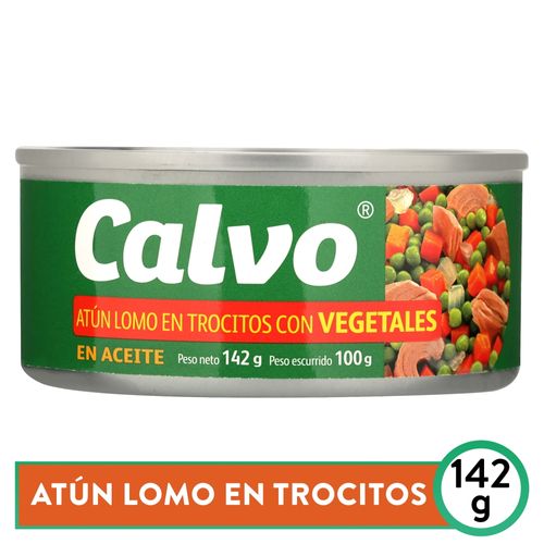 Atún Calvo Lomo en Trozos Con Vegetales - 142 g