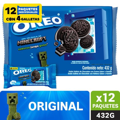 Galleta Oreo Original Doble Galleta De Chocolate Con Crema Sabor A Vainilla - 432g