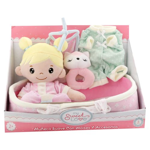 Set de muñeca My Sweet Love con moises y accesorios