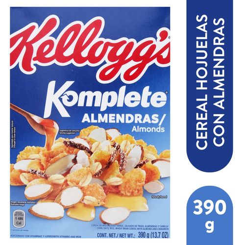 Cereal Komplete Almendras de Kelloggs - 390 g