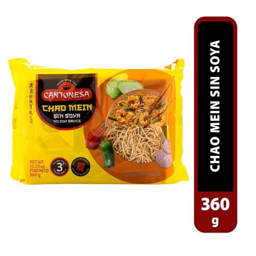 Pasta Cantonesa Chao Mein Sin Soya - 360 g