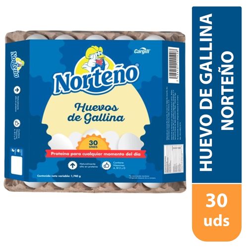 Huevo Norteño de Gallina - 30 Uds