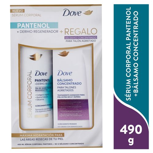 Pack Dove Ser Corp Pantenol Talon 490gr