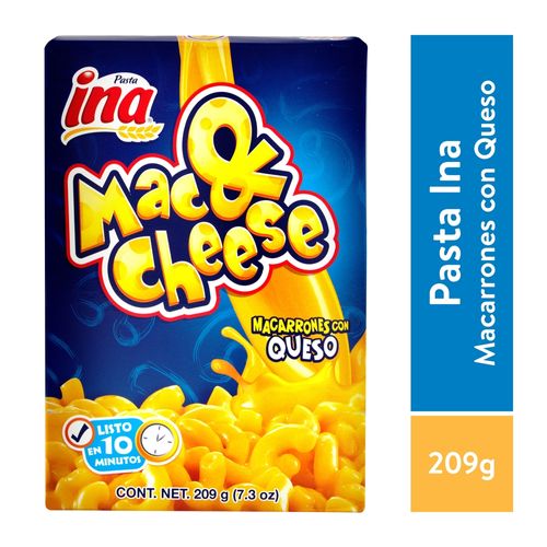 Macarrones Ina Con Queso 209Gr