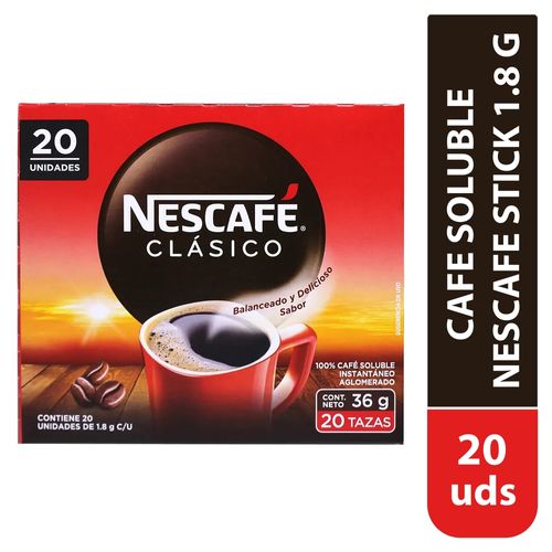 Cafe Soluble Clasico 20 Ea 36 Gr