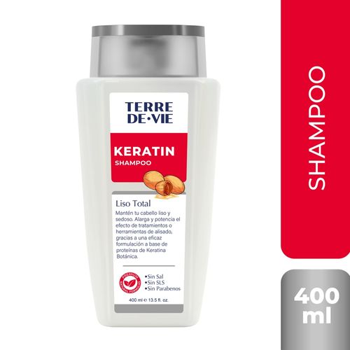 Shampoo Keratin Terre De Vie Liso Total - 400 ml