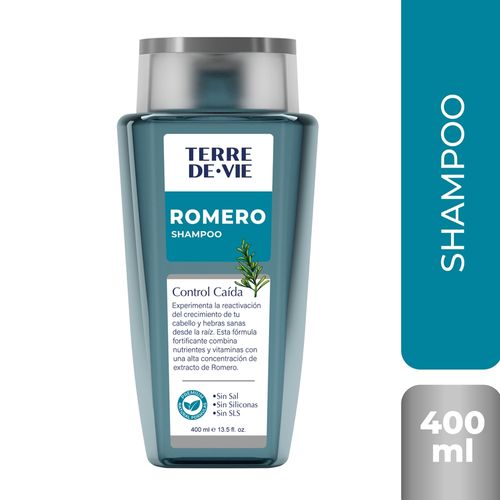 Shampoo Romero Terre De Vie Control Caída - 400 ml