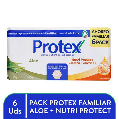 Jabón en Barra Antibacterial Protex surtido 6 pack - 660 g