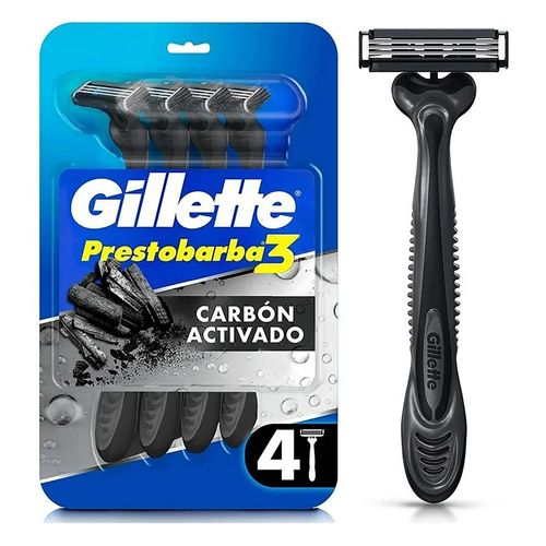 Rasuradora Gillete Presto Carbon 4 Ea
