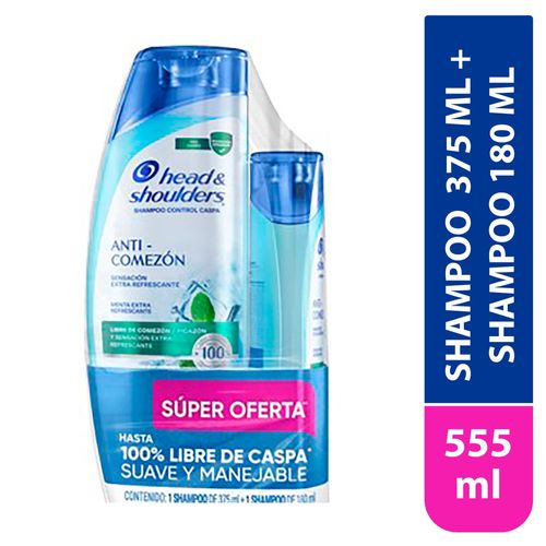 Head Shoulder Sh Pack Anticomezon 555ml