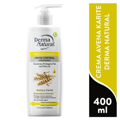 Crema Derma Natura Uv Avena Karite 400ml