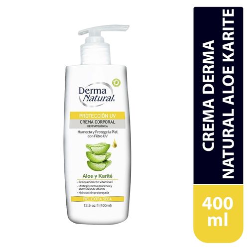 Crema Derma Natural Uv Aloe Karite 400ml