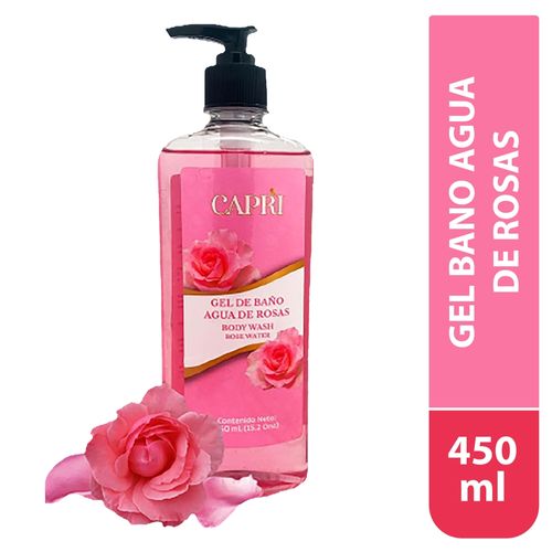Gel Bano Agua De Rosas 450 Ml