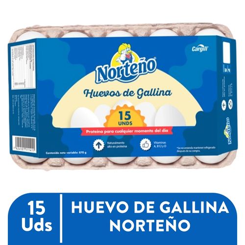 Huevo Norteño de Gallina - 15 u