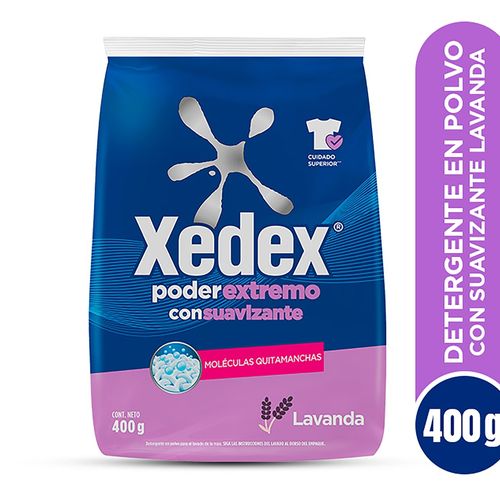 Detergente en polvo Xedex Poder Extremo en Lavanda - 400 g