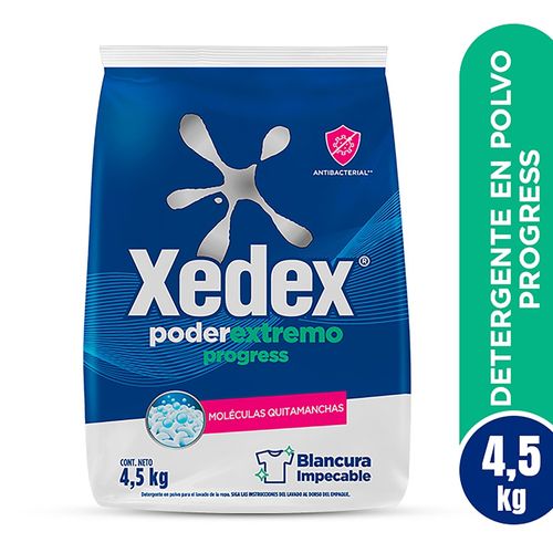 Detergente en polvo Xedex Poder Extremo Progress en polvo - 4.5 kg
