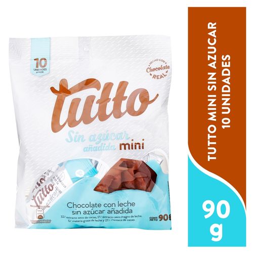 Mini Chocolate Tutto Sin Azúcar - 90 g