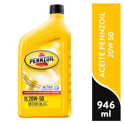 Aceite Pennzoil para Motor 20W50 - 1litro