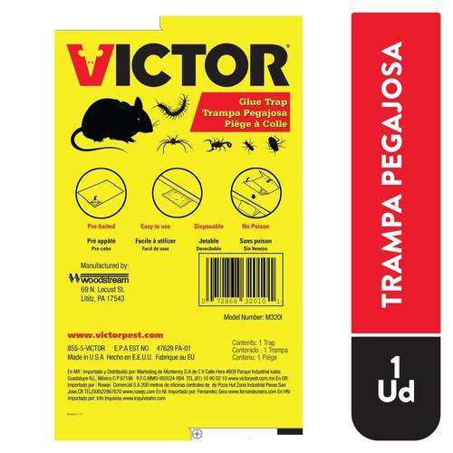 Trampa Victor Para Ratones De Papel Engomado - 1unidad