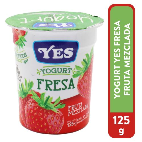 Yogurt Yes Fresa Fruta Mezclada - 125 g