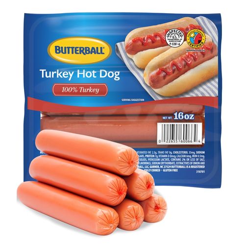 Salchicha Smithfield Butterball Hot Dog -16 oz