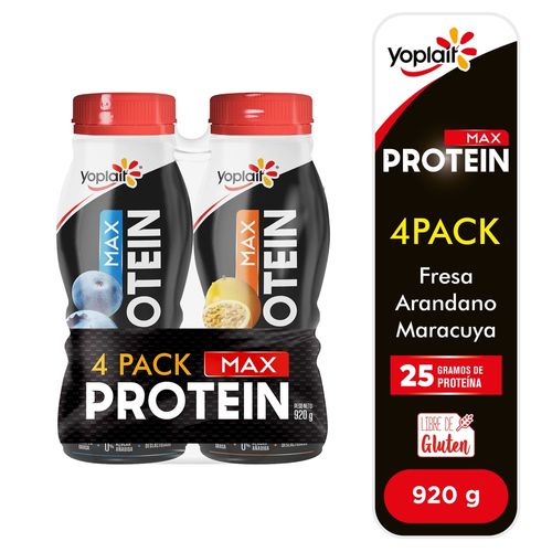4pack Max Prot Yogurt Beb Variado Gr