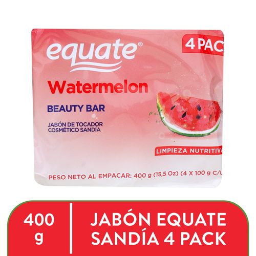 4 Pack Jabón De Tocador Equate Yogurt & Arándano - 440gr