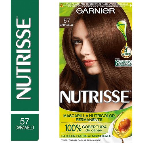 Tinte para el cabello Permanente Garnier Nutrisse Caramelo 57