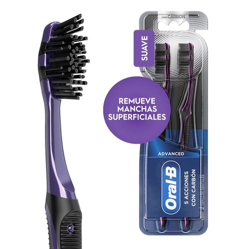 Cepillo Dent Oralb Carbon 5 Acciones 2Ea