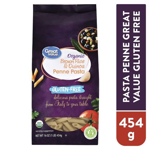Pasta Great Value Penne Libres De Gluten - 454 g