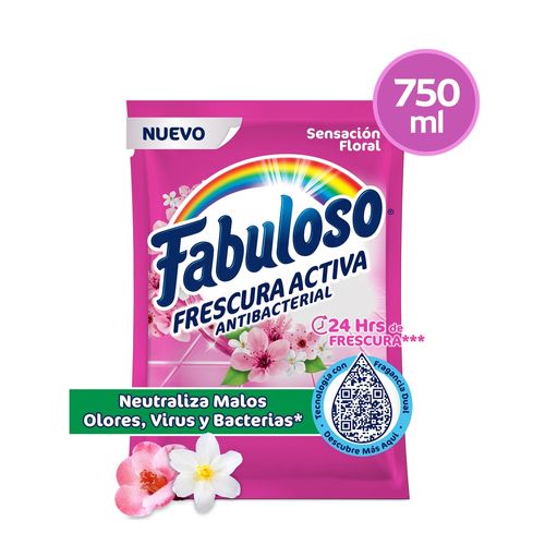 Desinfectante Multiusos Fabuloso Sensación Floral, Antibacterial Y Antiviral - 750ml