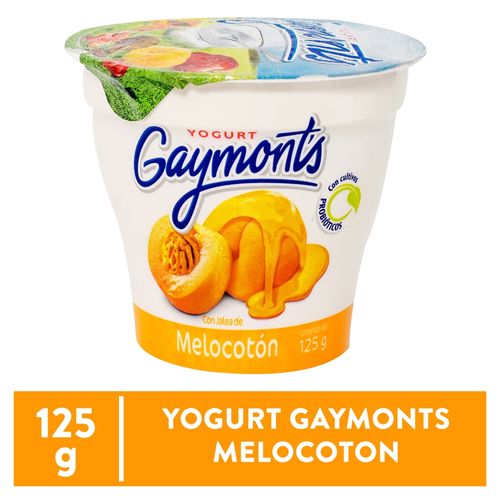 Yogurt Gaymonts Sabor A Melocotón - 125 g