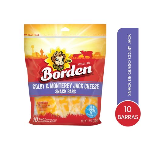 Queso Borden Snack de Colby Jack - 212 g