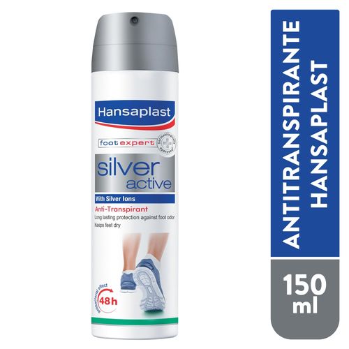 Antitranspirante Hansaplast Silver Active Para Pies - 150ml